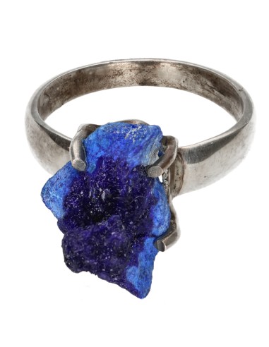 Bague d'azurite en argent 925 (84S)