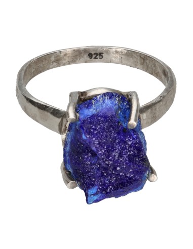 Anello di azzurrite in argento...