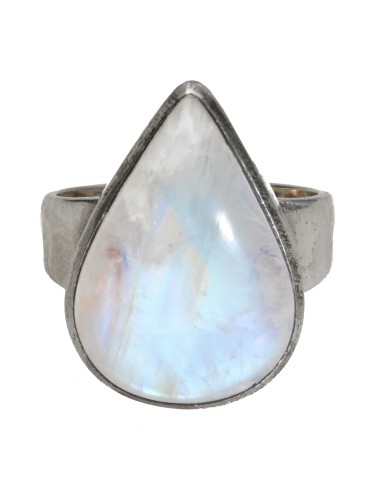 Bague en argent 925 pierre de lune (89S)