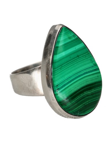 Anello di Malachite in Argento...