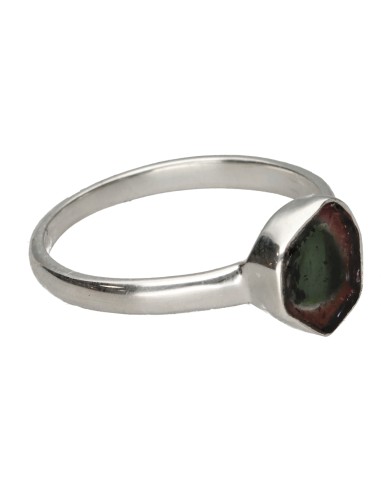 Watermelon Tourmaline Ring in 925...