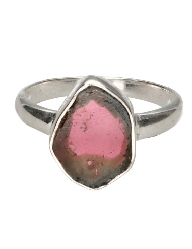Anillo de Turmalina Sandía en Plata...
