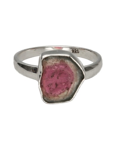 Watermelon Tourmaline Ring in 925...