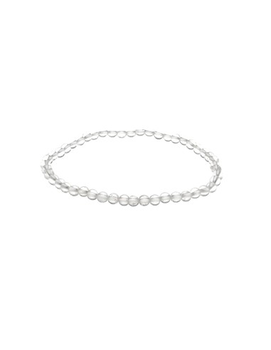 Pulsera di Quarzo Bianco 4mm