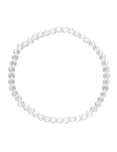 Bracelet de quartz blanc 4mm