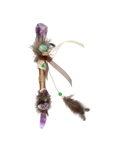 Amethyst and Turquoise Power Wand