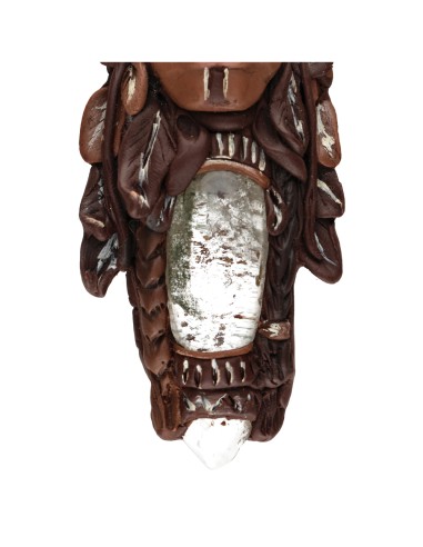 Talisman en quartz mousse et citrine