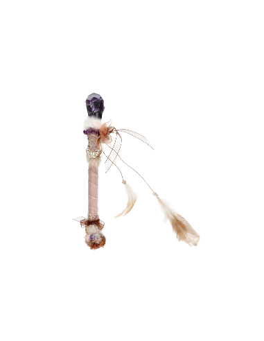 Varinha de condão em ametista e...