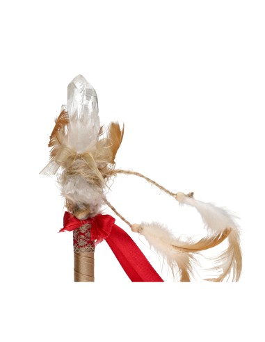 Vara de Poder de Cuarzo Rosa