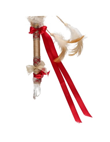 Bastone del Potere in Quarzo Bianco