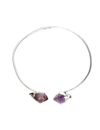 Bracciale di Ametista Grezza con...