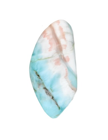 Larimar Pendentif plaqué Rhodium