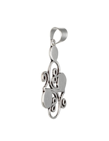 Pendentif plaqué argent -C51-