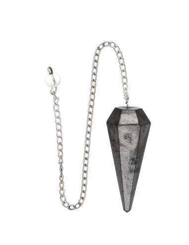Pendolo sfaccettato di shungite