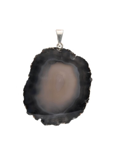 Pendentif Agate naturelle - Plaqué...