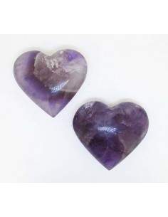 Coração polido ametista