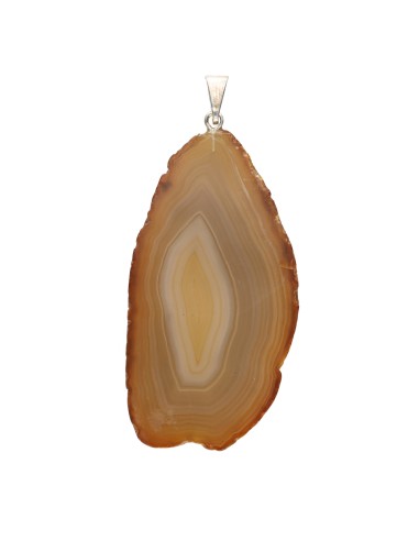Pendentif Agate naturelle - Plaqué...