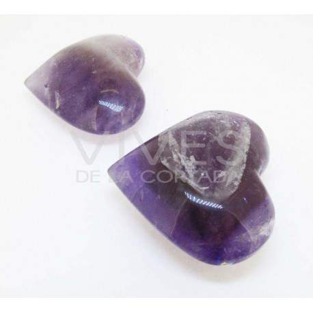 Heart Polished Amethyst