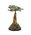 Árbol Mini  de Pirita con Base de Jade Nefrita