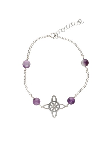 Bracelet en argent 925 avec nœud de...