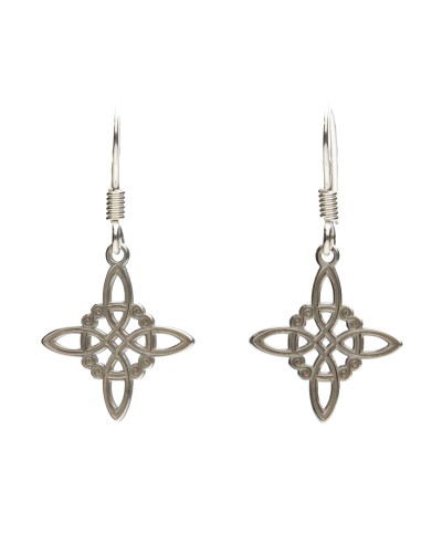Boucles d'oreilles en argent 925 nœud...