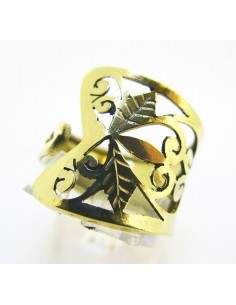 Ring Open Bronze Openwork Bow