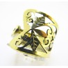 Openwork Bronze Ring Openwork Loop -4-