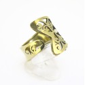 Ring Open Bronze Openwork Bow