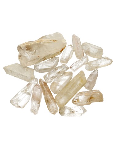 Pointes de quartz hématoïde brut