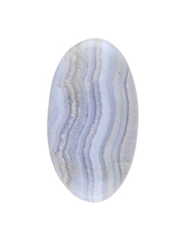 Cabochon de calcédoine bleue