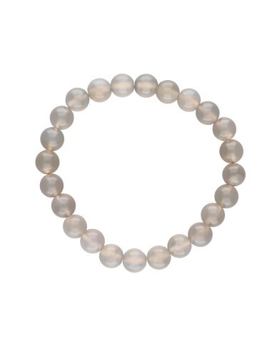 Bracelet d'Agate grise 8mm
