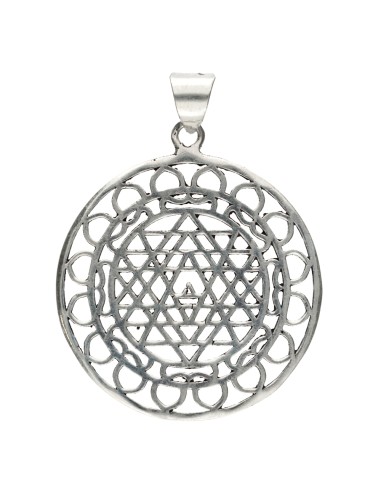 Pendentif plaqué argent -C57-