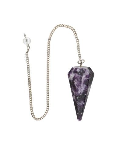 Lepidolite Mica Faceted Pendulum (FAC5)