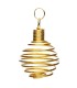 Grand pendentif cage plaqué or