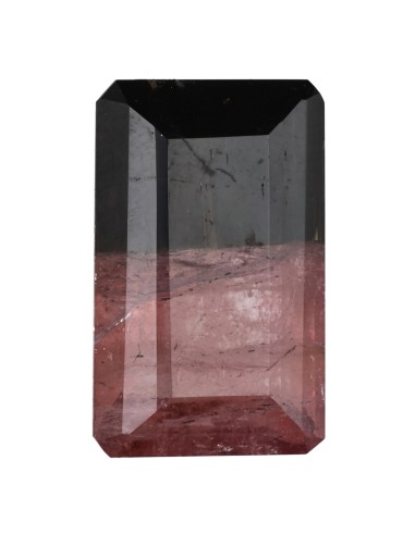 Tourmaline bicolore facettée