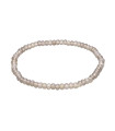 Pulsera Facetada Ágata Gris 4mm