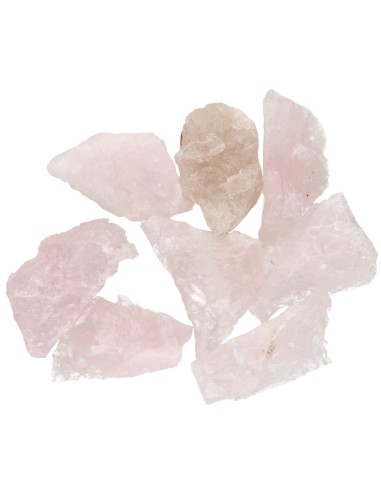 Quartzo rosa médio em bruto...