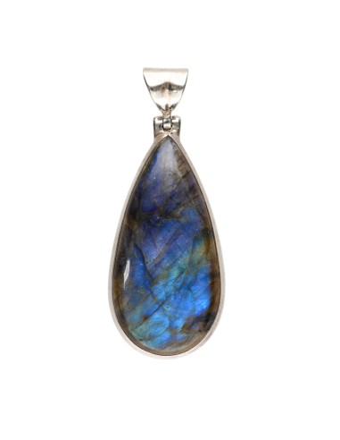 Pingente Labradorite em Prata de Lei...