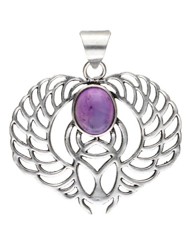 Pendentif plaqué argent -C32-