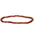 Pulseira de granada laranja facetada 3mm