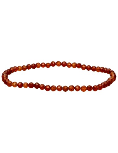 Faceted Orange Garnet Bracelet 3mm
