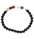 Pulsera de Ónix con Chakras Facetada 6mm