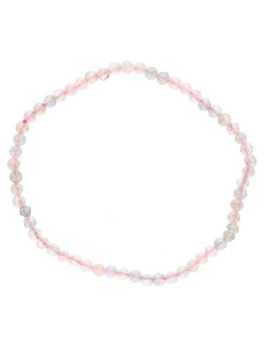 Bracciale sfaccettato di acquamarina...