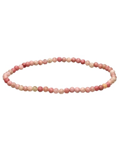 Pulsera Facetada de Rodonita 3mm