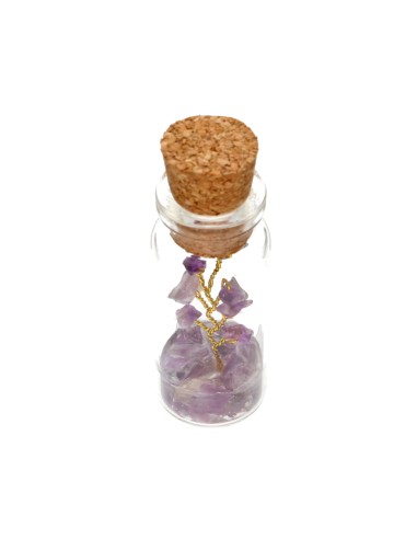 Bottle with Amethyst Tree