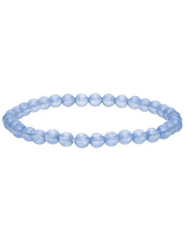 Pulsera Infantile di Giada Blu Tinta 4mm