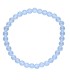 Pulsera Infantile di Giada Blu Tinta 4mm