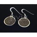 Earrings Flower of Life - Sterling silver 925