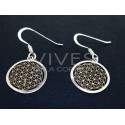 Earrings Flower of Life - Sterling silver 925