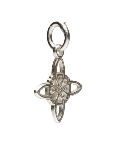 Mini Witch's Knot Plain Pendant in...